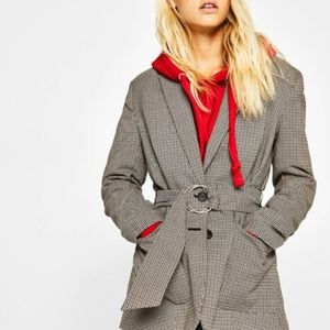 Bershka Checked Blazer